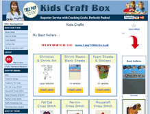 Tablet Screenshot of kidscraftbox.co.uk